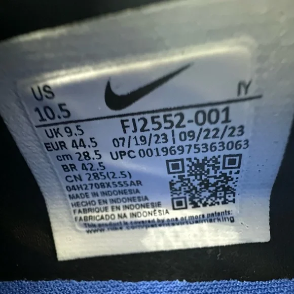 Men’s Nike Phantom GX 2 Academy AG Soccer Cleats FJ2552-001 Size 10.5 New - Picture 10 of 10